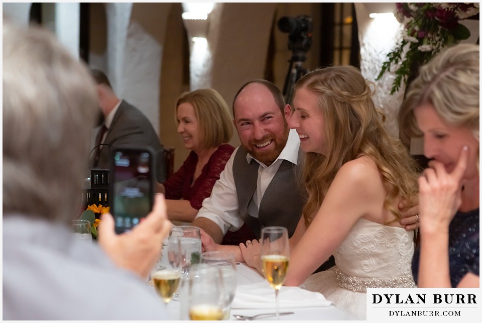 villa parker wedding parker colorado groom loving his laughing bride