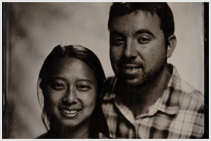 wedding tintype wet plate collodion portrait