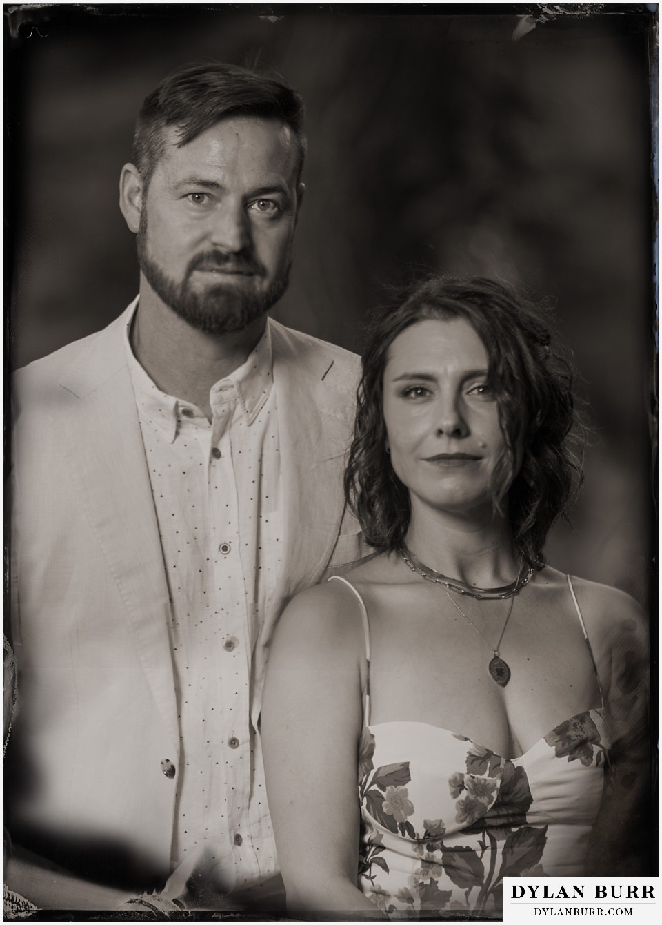 bride and groom wedding wet plate photograph river bend weddings in lyons colorado