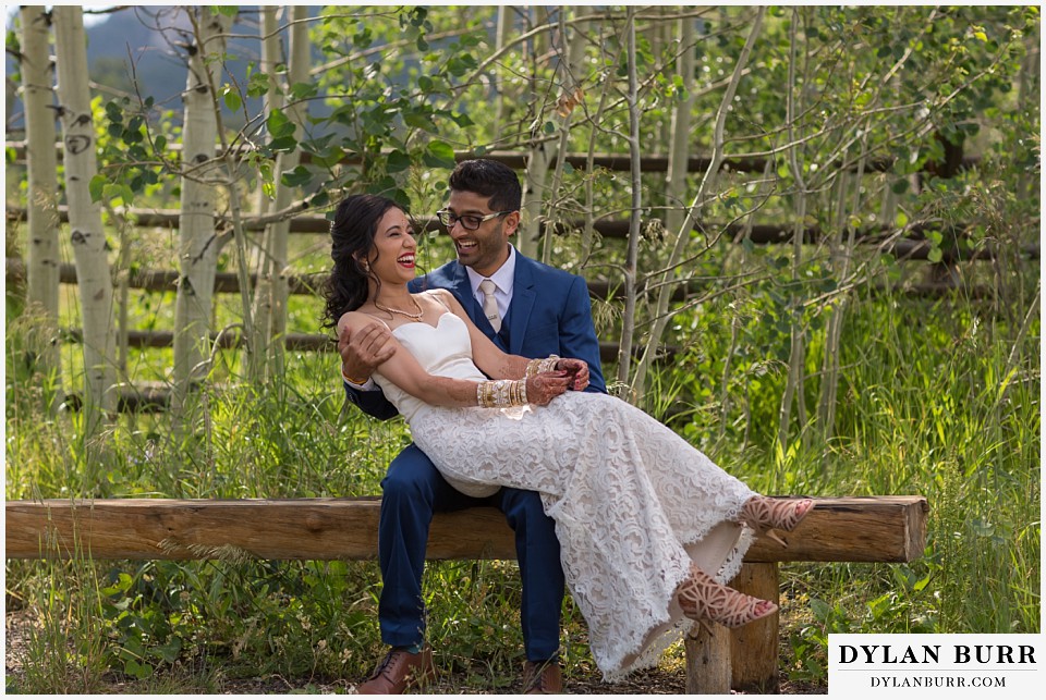 wild basin lodge hindu wedding fun couple