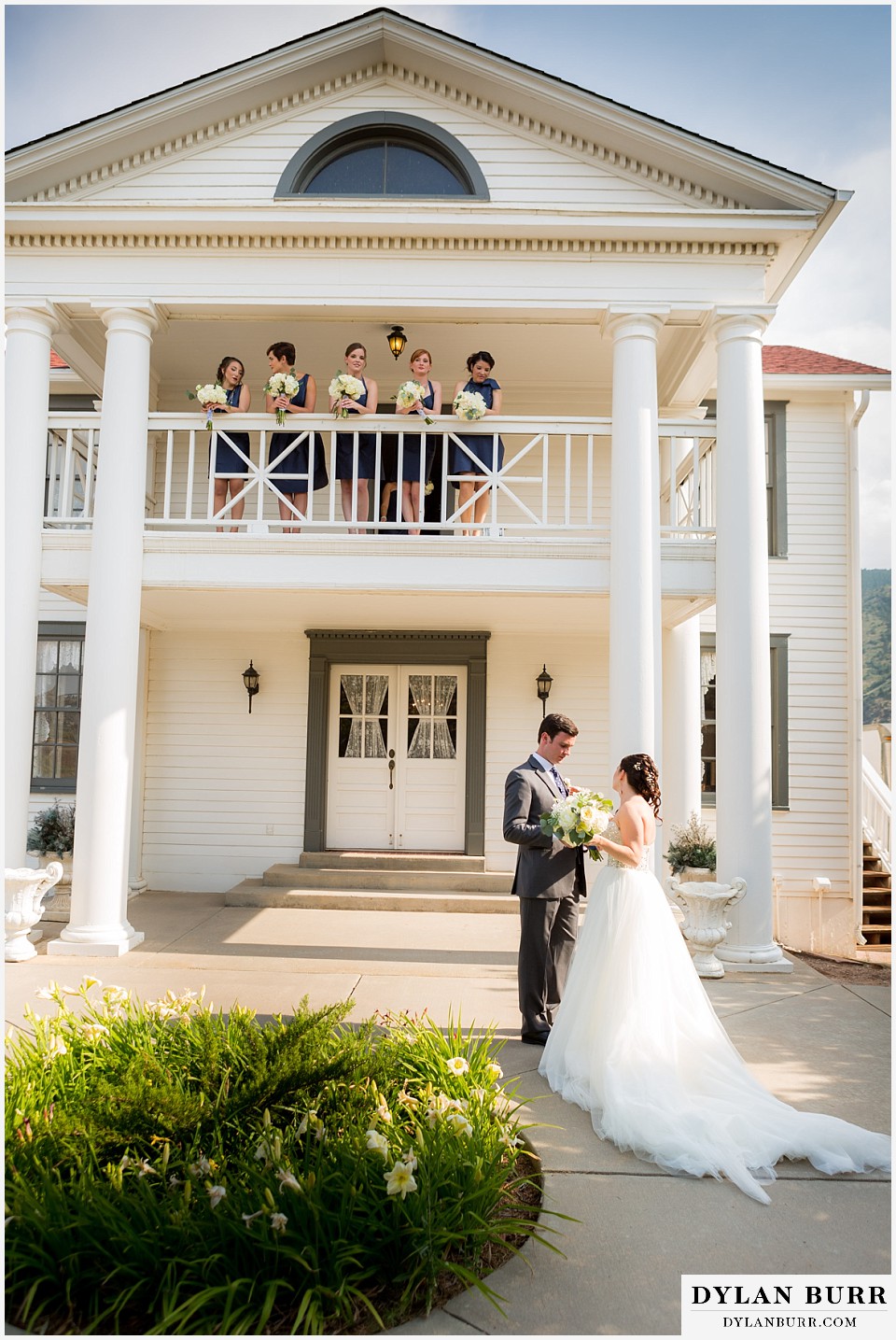 willow ridge manor wedding bride and groom first look