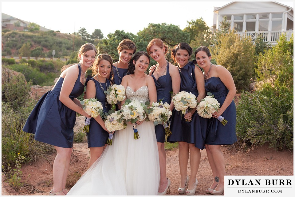 willow ridge manor wedding bride and bridesmaids