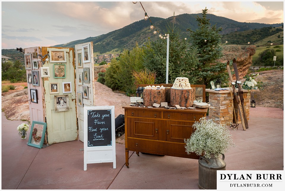 willow ridge manor wedding cake table and guestbook tables