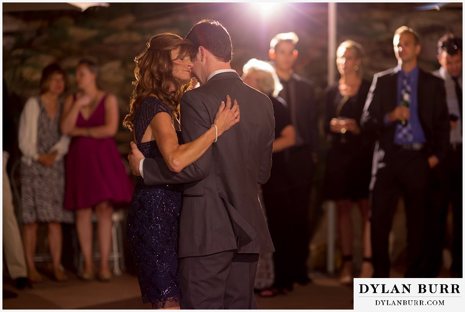 willow ridge manor wedding groom dancing with mother