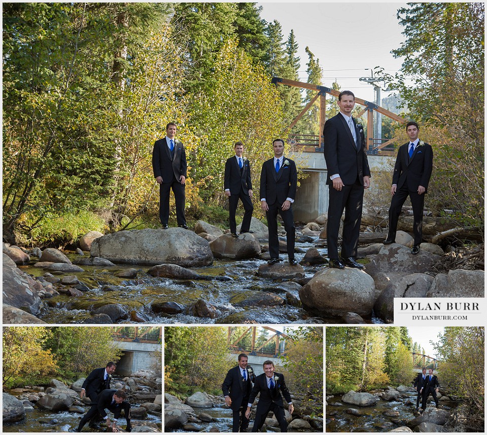 winter park wedding fun groomsmen groom photos