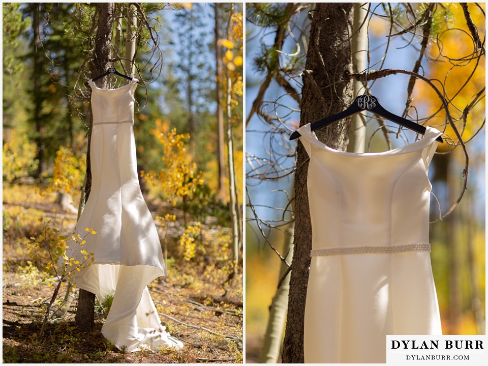 winter park mountain lodge wedding colorado brides dress