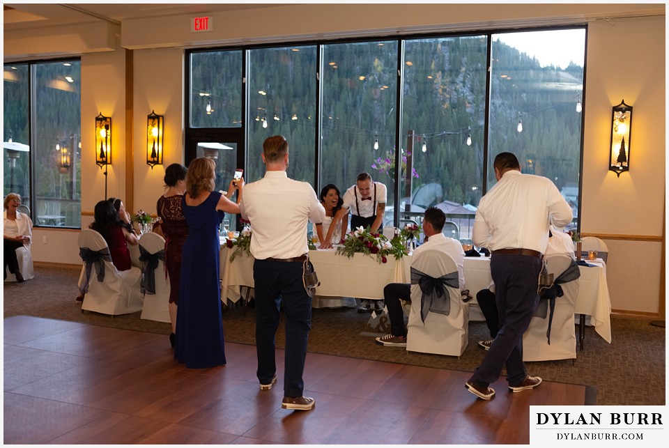 winter park mountain lodge wedding colorado groomsmen toasts