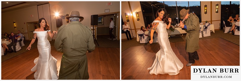 winter park mountain lodge wedding colorado father daughter dance