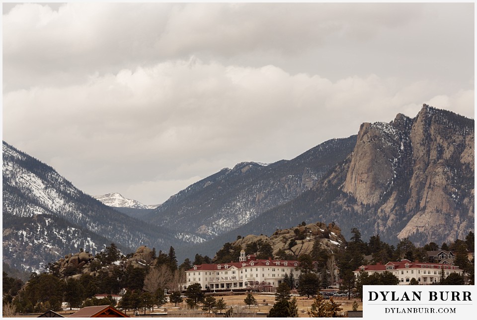 The Stanley Hotel in winter