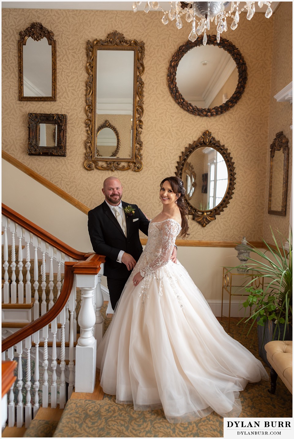 classic wedding portrait at The Stanley Hotel